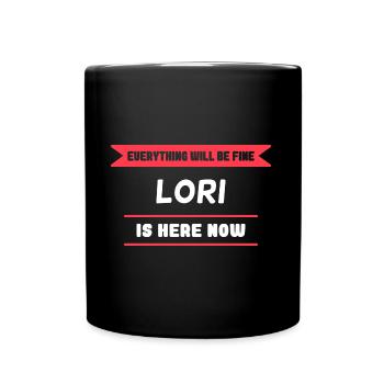 Lori Name Spruch für stolze Loris - Tasse einfarbig - Schwarz - Vorne