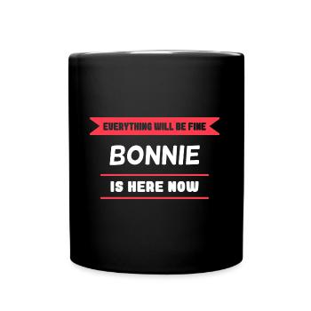 Bonnie Name Saying für stolze Bonnies - Tasse einfarbig - Schwarz - Vorne