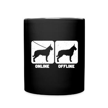 Berger de Picardie - Berger Picard - Tasse einfarbig - Schwarz - Vorne