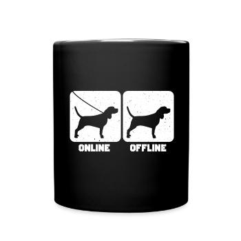 Beagle - Cadeau de chien - Mug uni - noir - Devant