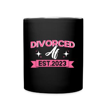 Geschiedene Ex Partner Geschieden Geschenk - Tasse einfarbig - Schwarz - Vorne