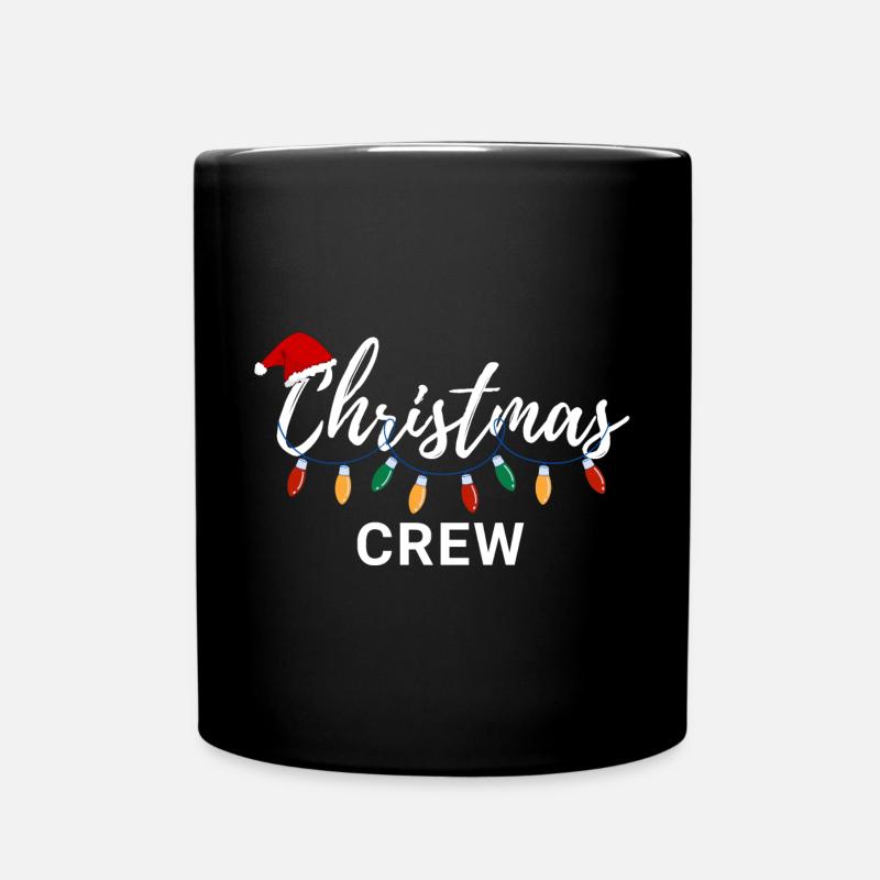 Weihnachts-Crew - Tasse einfarbig - Schwarz