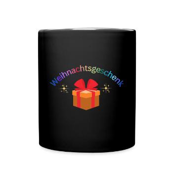 Weihnachtsgeschenk, Lustige Geschenkidee - Tasse einfarbig - Schwarz - Vorne