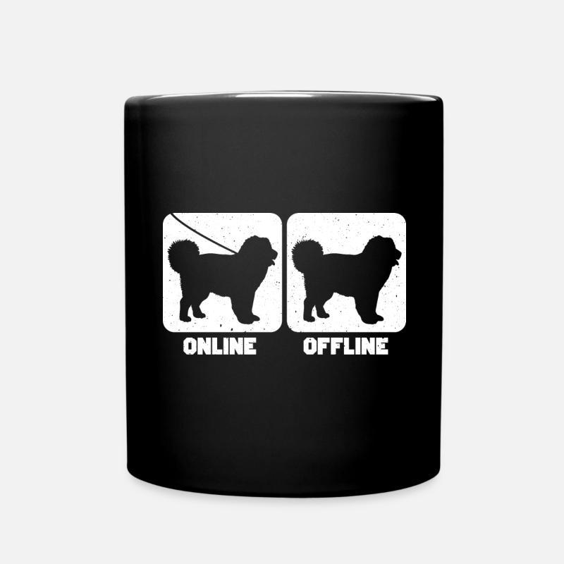 Kaukasischer Owtscharka Caucasian Shepherd Dog - Tasse einfarbig - Schwarz