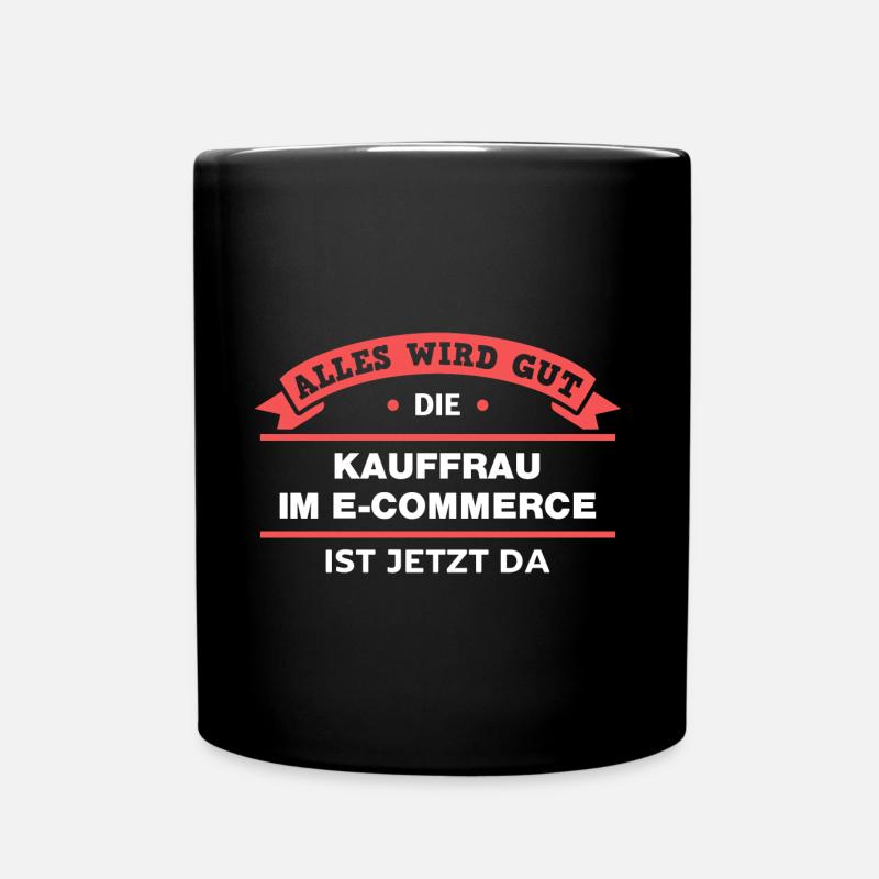 Kauffrau E-Commerce Design für stolze Handwerker - Tasse einfarbig - Schwarz