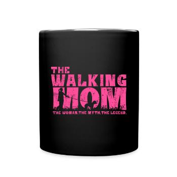 Bedlington Terrier Chien Maman Mama Maîtresse Rose - Mug uni - noir - Devant