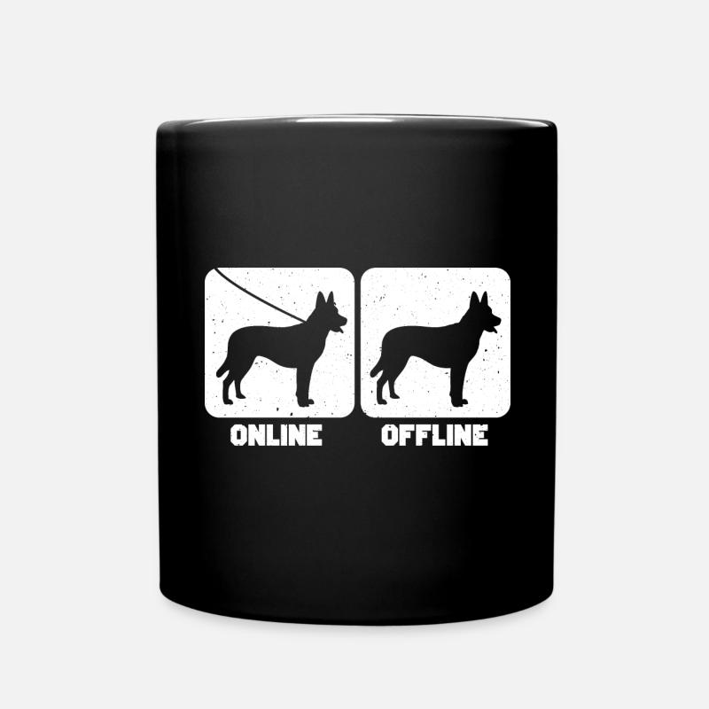 Holländischer Schäferhund Hollandse Herdershond - Tasse einfarbig - Schwarz