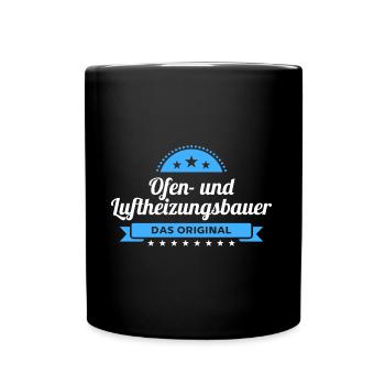 Ofenbauer Design für stolze Handwerker - Tasse einfarbig - Schwarz - Vorne