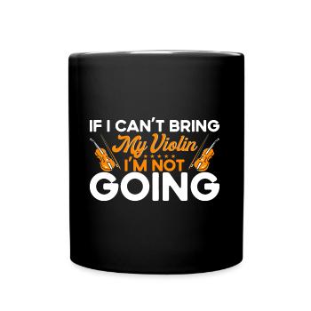 Orchestra Violin Playing Violin Gift - Full Colour Mug - black - Front