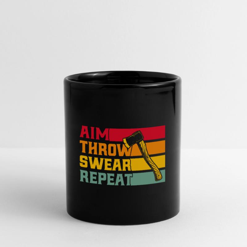 Professional axe throwing competitions in axe throwing Full Colour Mug