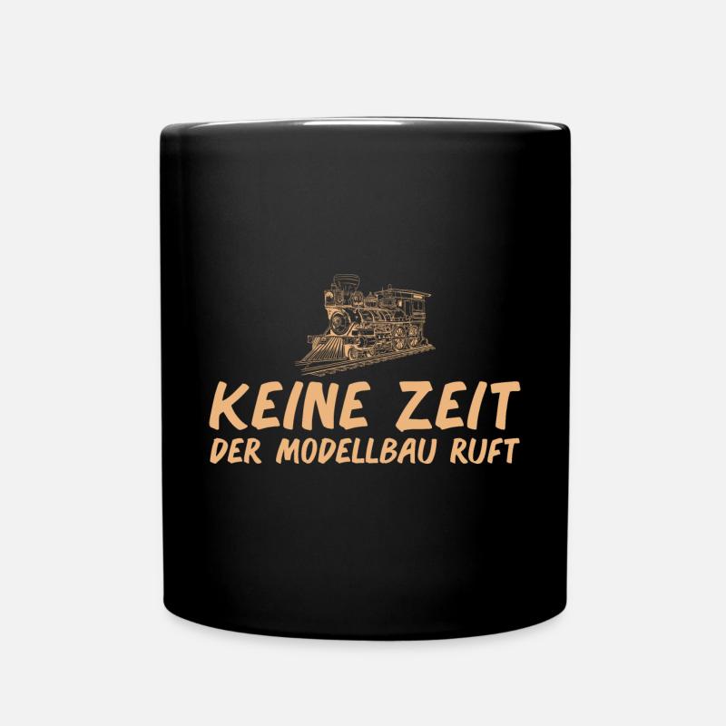 Modelleisenbahn Lok Modellbau Modelleisenbahner - Tasse einfarbig - Schwarz