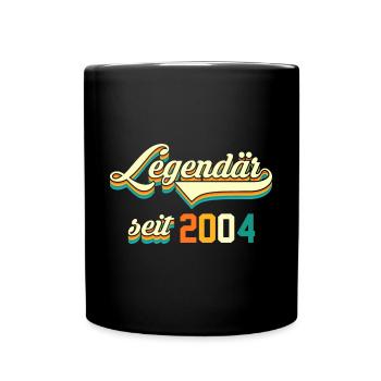 2004 19 Jahre Geburtstag - Tasse einfarbig - Schwarz - Vorne