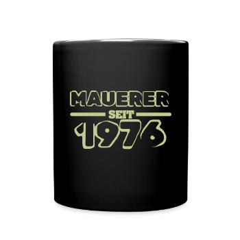 1976 - Tasse einfarbig - Schwarz - Vorne