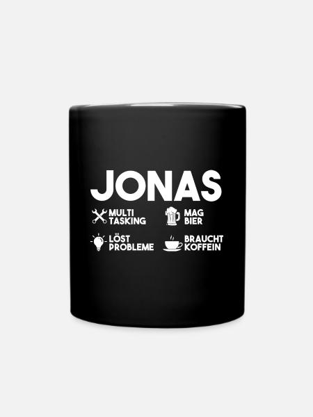 Jonas - Tasse einfarbig - Schwarz