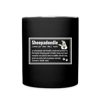 Sheepadoodle Doodle Dog - Mug uni - noir - Devant