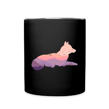 Timber Wolf - Tasse einfarbig - Schwarz - Vorne