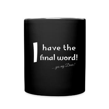 Final word - Full Colour Mug - black - Front
