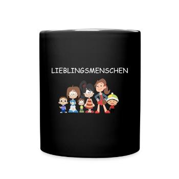 Zeige deine Verbundenheit - Tasse einfarbig - Schwarz - Vorne