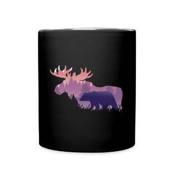Moose - Full Colour Mug - black - Front