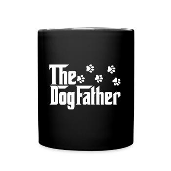 Le dogfather - le père mafieux du chien - Mug uni - noir - Devant