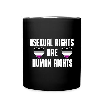 Asexual Heart Queer Ace Pride Month Gift LGBT - Mug uni - noir - Devant