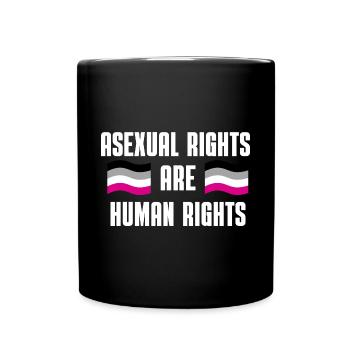 Asexuell Flagge Ace Pride Geschenk LGBT Asexuell - Tasse einfarbig - Schwarz - Vorne