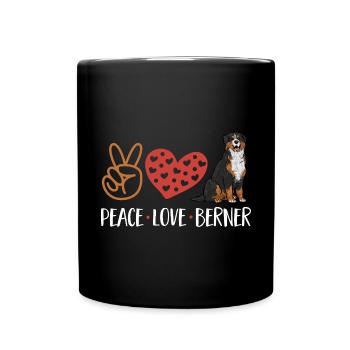 Bernese Mountain Dog - Full Colour Mug - black - Front