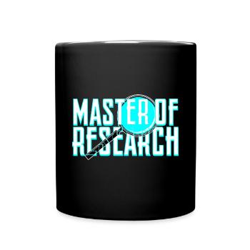 Master of Research - Full Colour Mug - black - Front