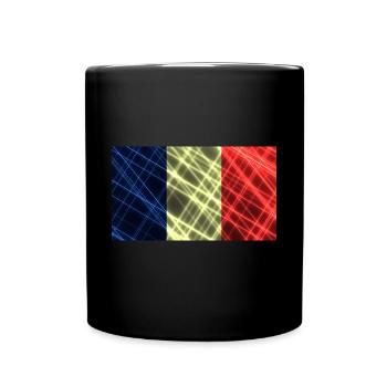 Frankreich - Tasse einfarbig - Schwarz - Vorne