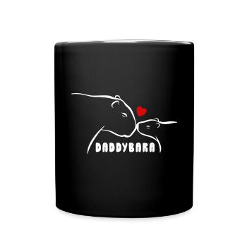 cute papybara - capybara pun - men's day - Full Colour Mug - black - Front