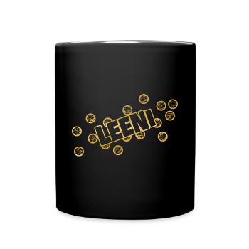 prénom Leeni - Mug uni - noir - Devant