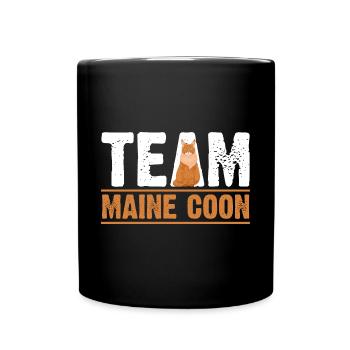 Maine Coon Cat - Mug uni - noir - Devant