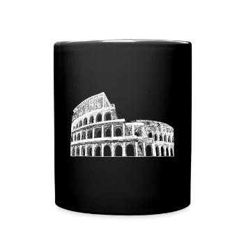 Kolosseum Rom Kolosseum Italien Souvenir Denkmal - Tasse einfarbig - Schwarz - Vorne