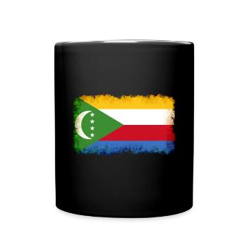 Geschenk für Komoren - Tasse einfarbig - Schwarz - Vorne