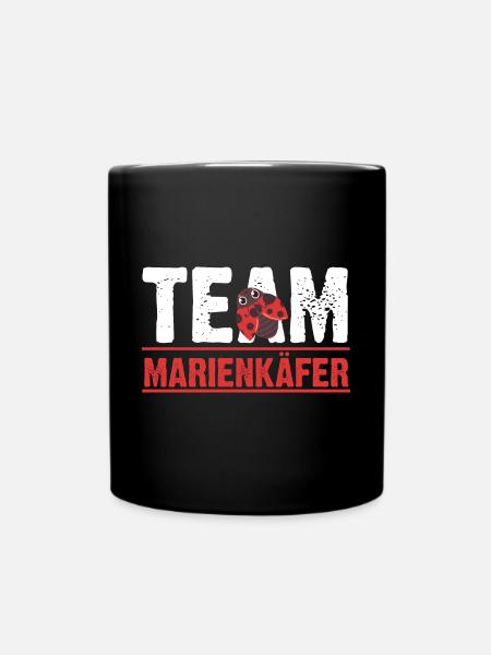 Marienkäfer - Tasse einfarbig - Schwarz