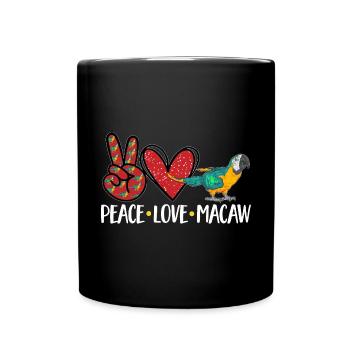 Gelbbrustara Papagei Blue And Yellow Macaw - Tasse einfarbig - Schwarz - Vorne