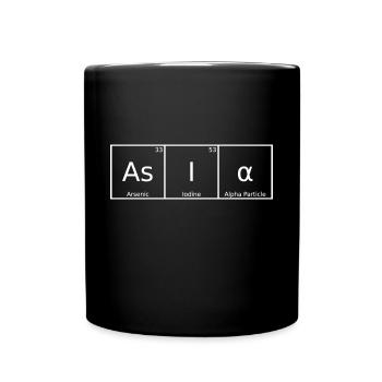 Asia Name Vorname Chemie Periodensystem Elemente - Tasse einfarbig - Schwarz - Vorne