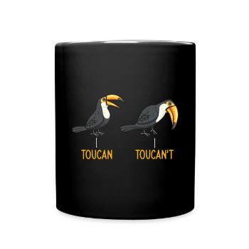 Toucan Bird Rainforest - Full Colour Mug - black - Front