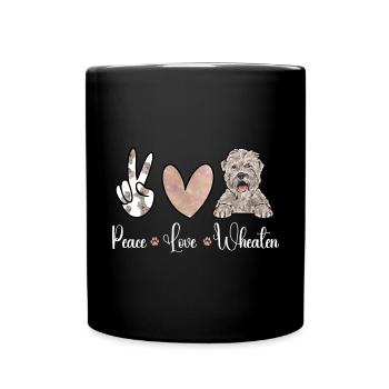 Terrier irlandais à enrobage doux - Mug uni - noir - Devant