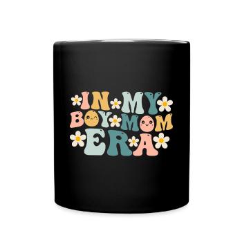 Dans l’annonce de mon garçon de l’ère de la mère Baby Boy - Mug uni - noir - Devant