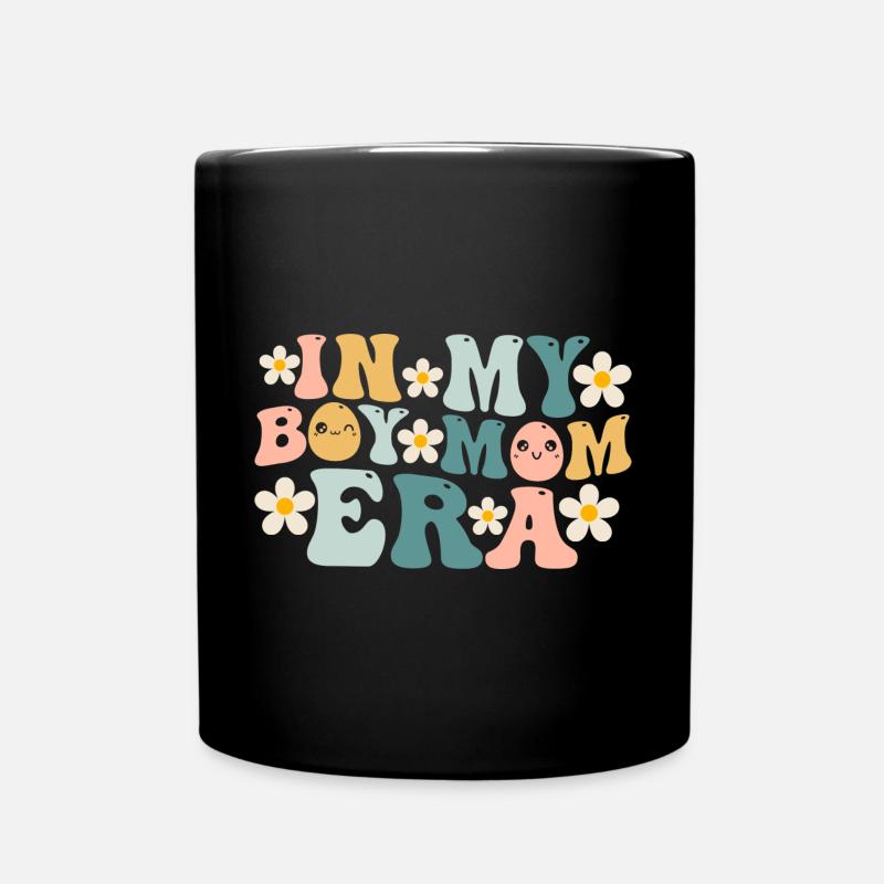 In Meiner Jungen-mutter-ära Baby-boy-ankündigung - Tasse einfarbig - Schwarz