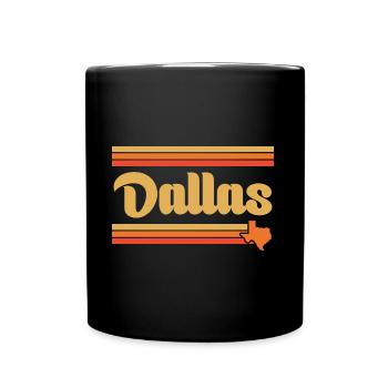 Conception de carte Dallas Texas pour les fiers Dallasites - Mug uni - noir - Devant