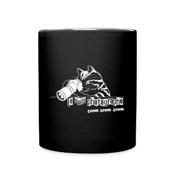 Photographe zoom zoom - Mug uni - noir - Devant