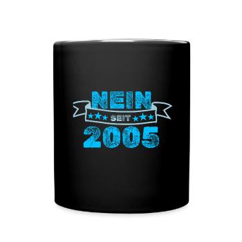 Jahr 2005 - Tasse einfarbig - Schwarz - Vorne