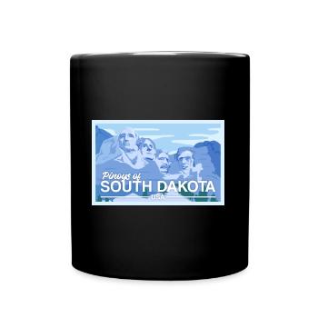 South Dakota Fil-Am Design for proud Pinoys - Full Colour Mug - black - Front