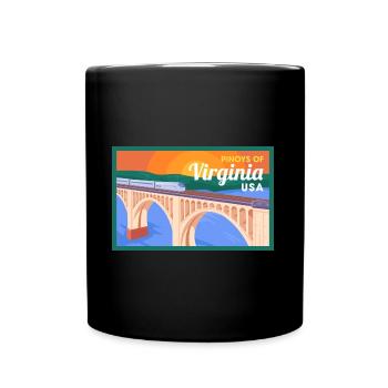 Virginia Fil-Am design for proud Pinoys - Full Colour Mug - black - Front