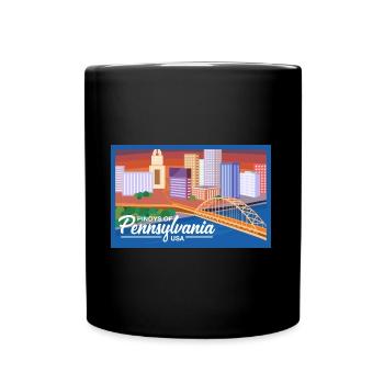 Pennsylvania Fil-Am Design pour les fiers Pinoys - Mug uni - noir - Devant