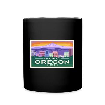Oregon Fil-Am design for proud Pinoys - Full Colour Mug - black - Front