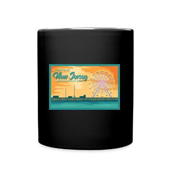 New Jersey Fil-Am Design for Proud Pinoys - Full Colour Mug - black - Front
