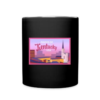 Kentucky Fil-Am Design for proud Pinoys - Full Colour Mug - black - Front